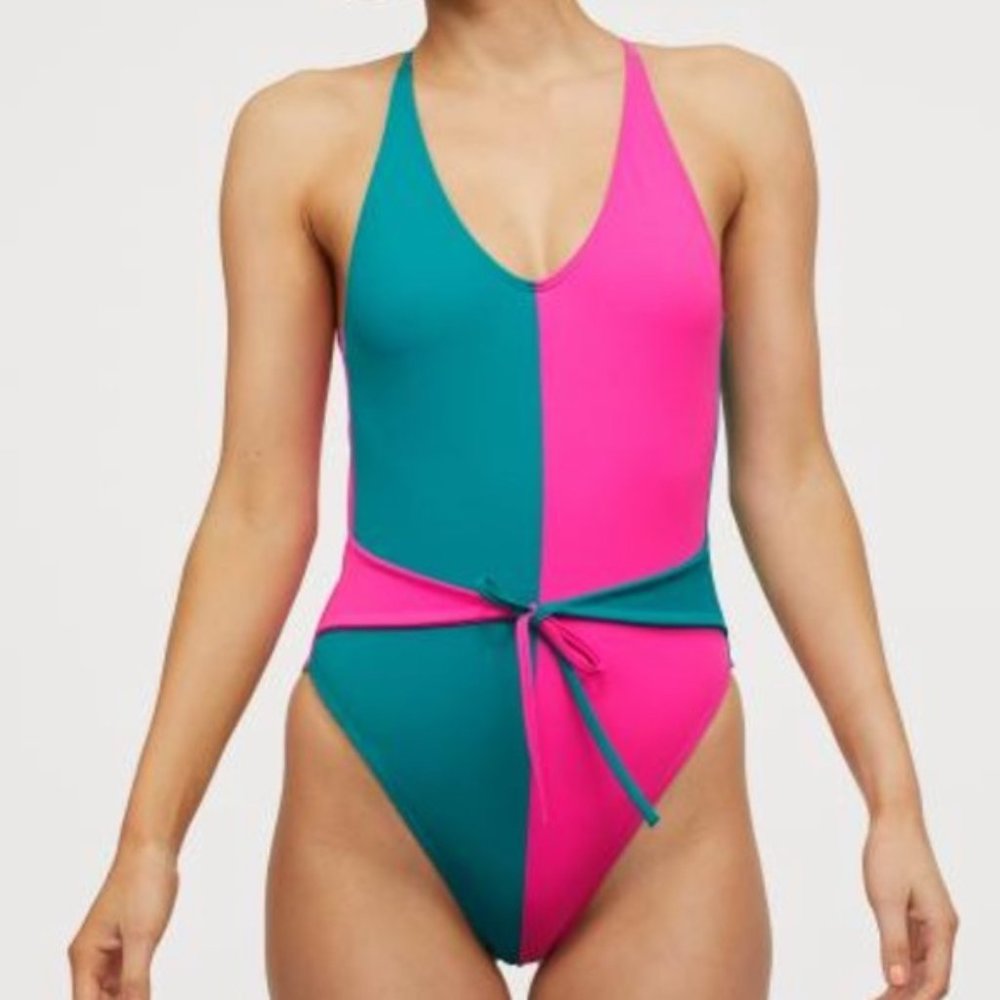 NWT H&M Colorblock Swimsuit